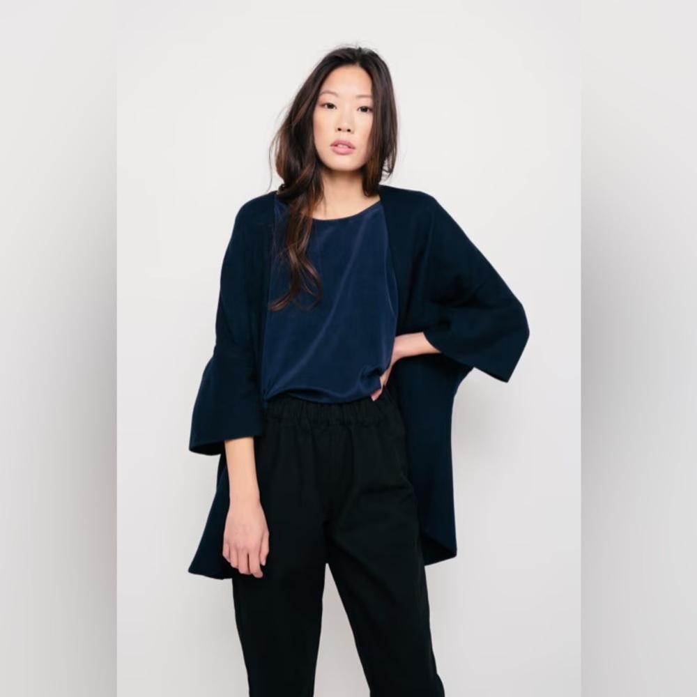 Elizabeth Suzann Rylo jacket, navy wool blend